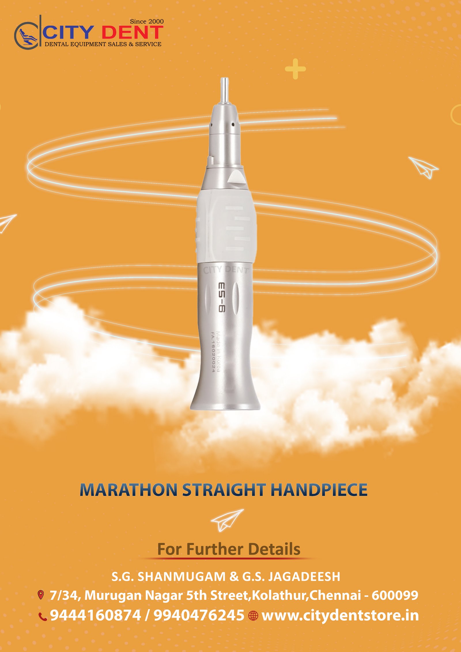 Marathon Straight Handpiece